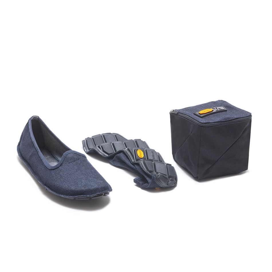 Vibram One-Viertel-Jeans Dunkelblau-schwarz